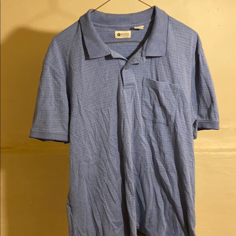 Blue Haggar Golf Polo